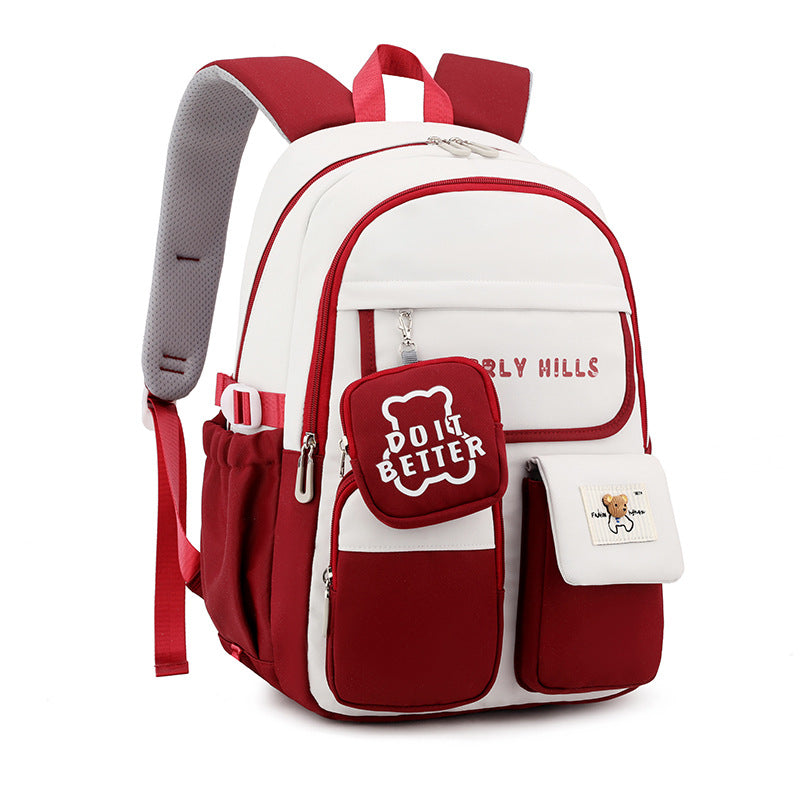 Women's Natural Fish Junior High College Large Backpacks