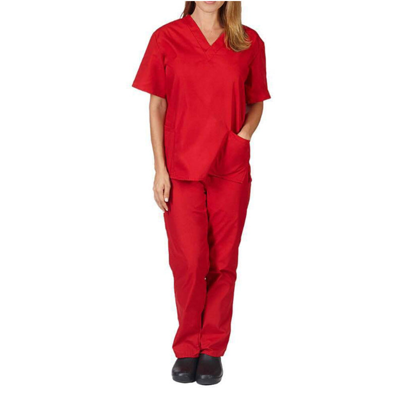 Color Pocket Nursing Work Uniforms Nurse Uniform