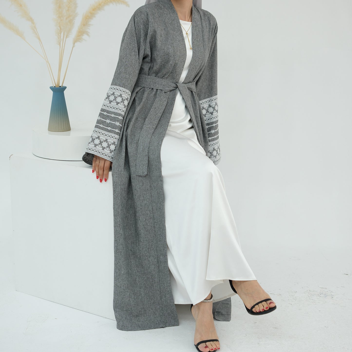 Creative Trendy Turkish Embroidered Elegant Robe Cardigans