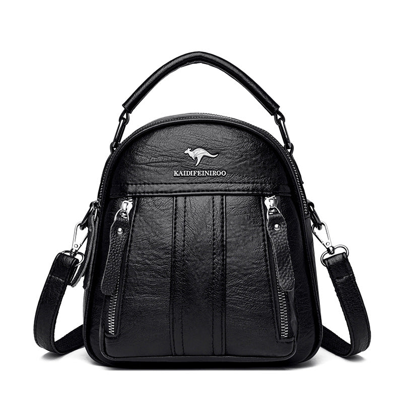 Women's Western Style Shell Korean Fashionable Sheepskin Backpacks