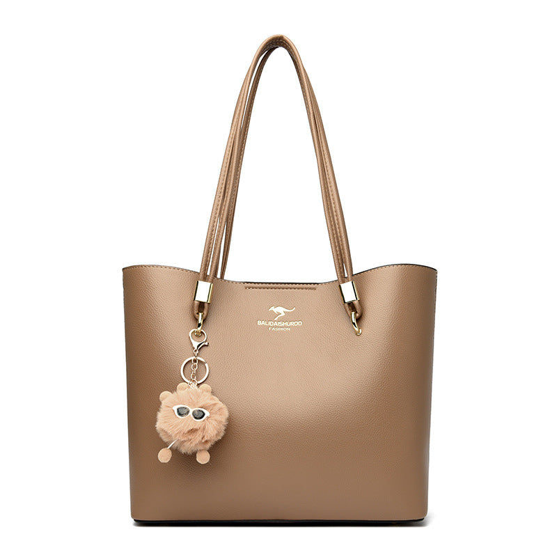 Women's Solid Color Texture Underarm Commute Cute Handbags