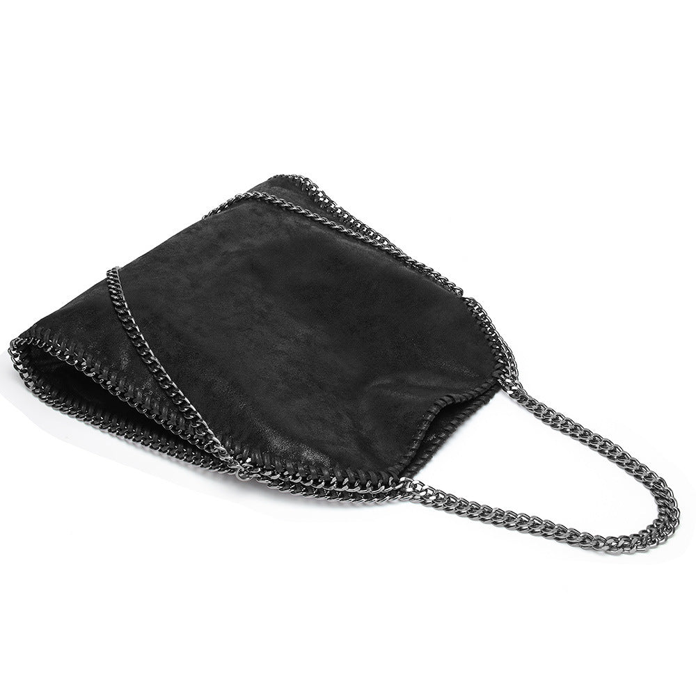 Stylish Women's Trendy Chain Foldable Portable Shoulder Bags