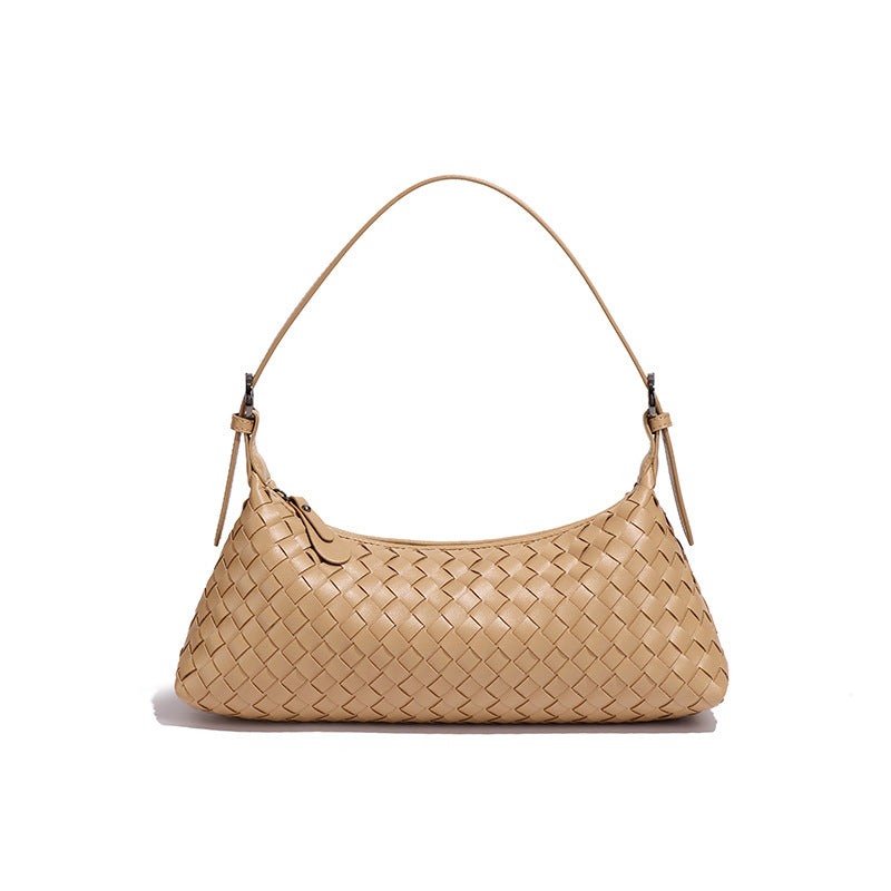 Women's Woven High-grade Fashionable Underarm Baguette Bags