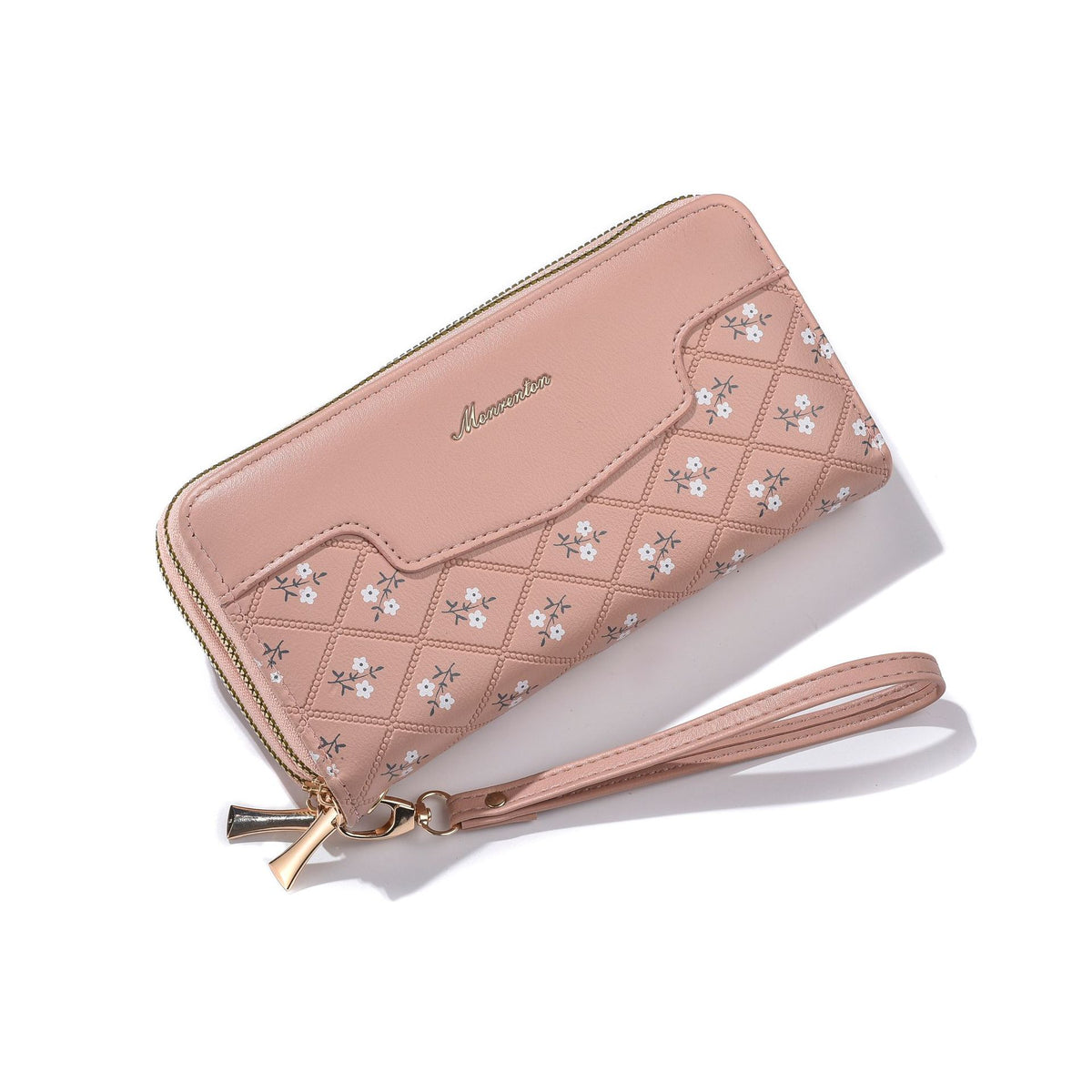 Women's Long Double Zip Trendy Large Capacity Simple Handbags