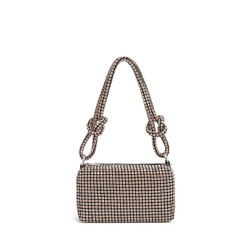 Women's French Fashion Diamond Rhinestone Portable King Women's Handbag