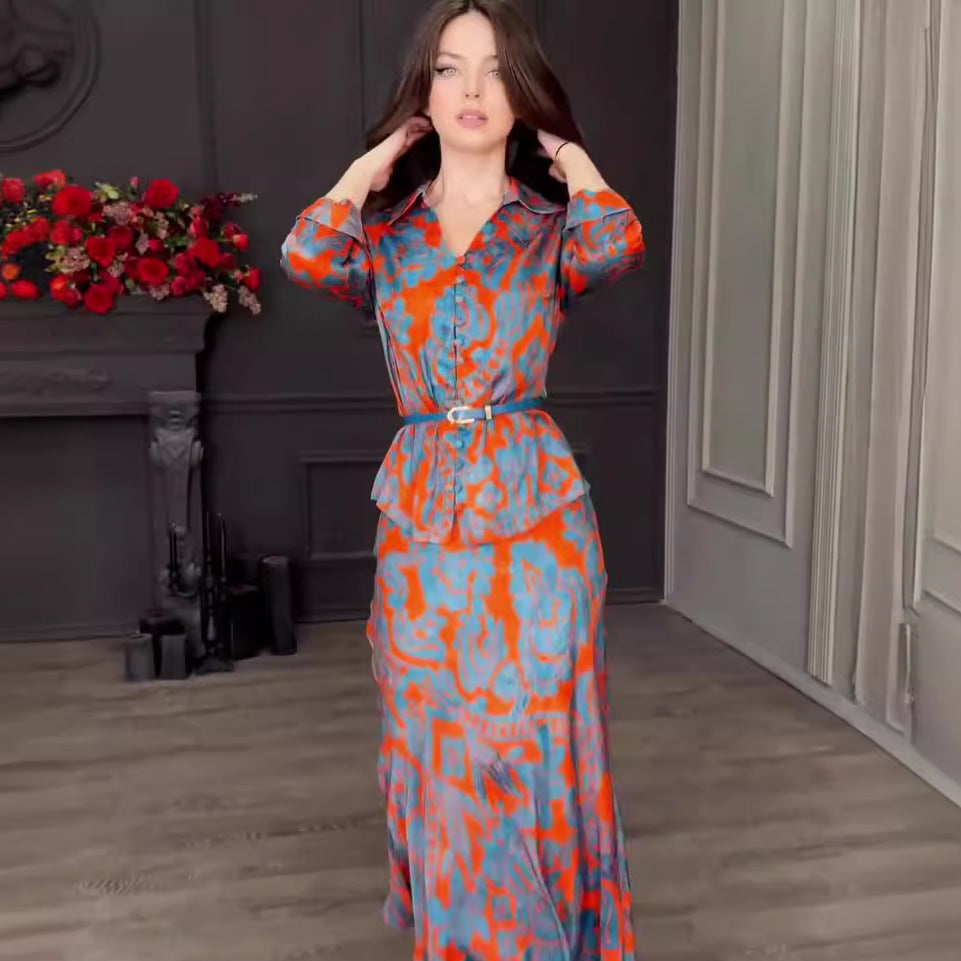 Summer Printing Design Sense Slim Fit Suits