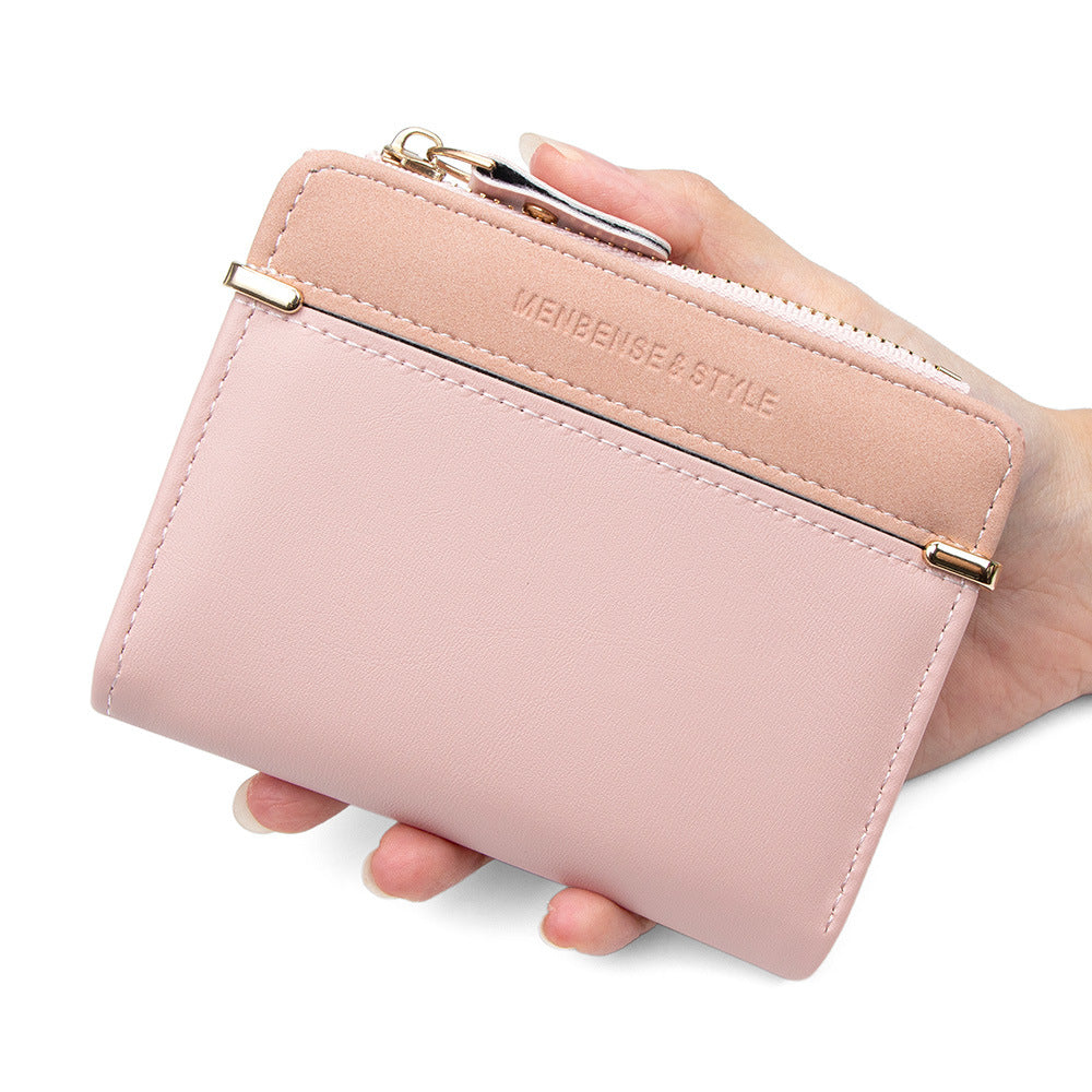 Women's Short Fashion Zipper Korean Simple Multi Ladies Wallet