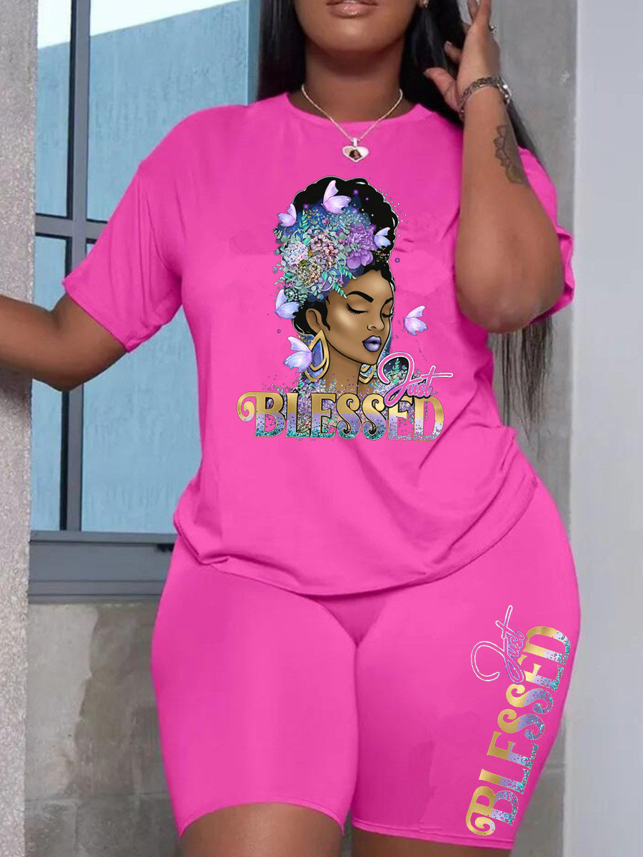 Women's Classy New Printed Casual Two-piece Suits