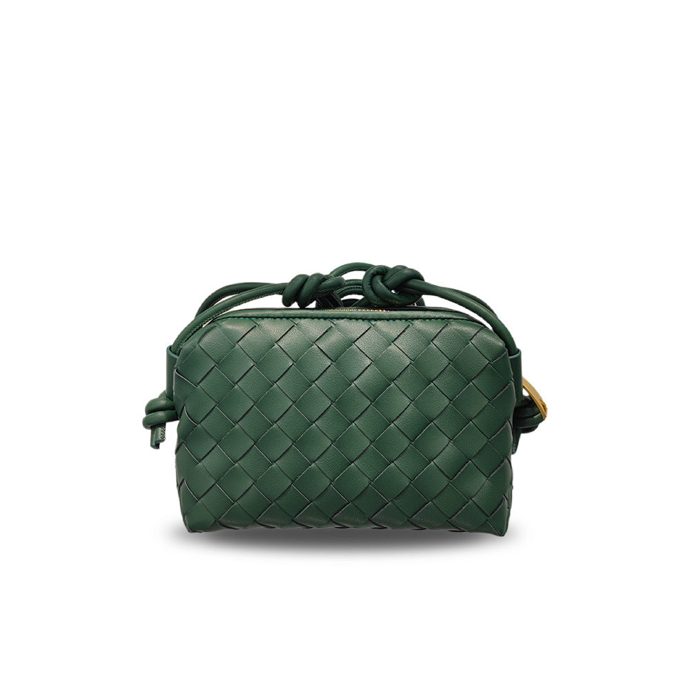 Women's Woven Cloud Genuine Leather Made Korean Shoulder Bags