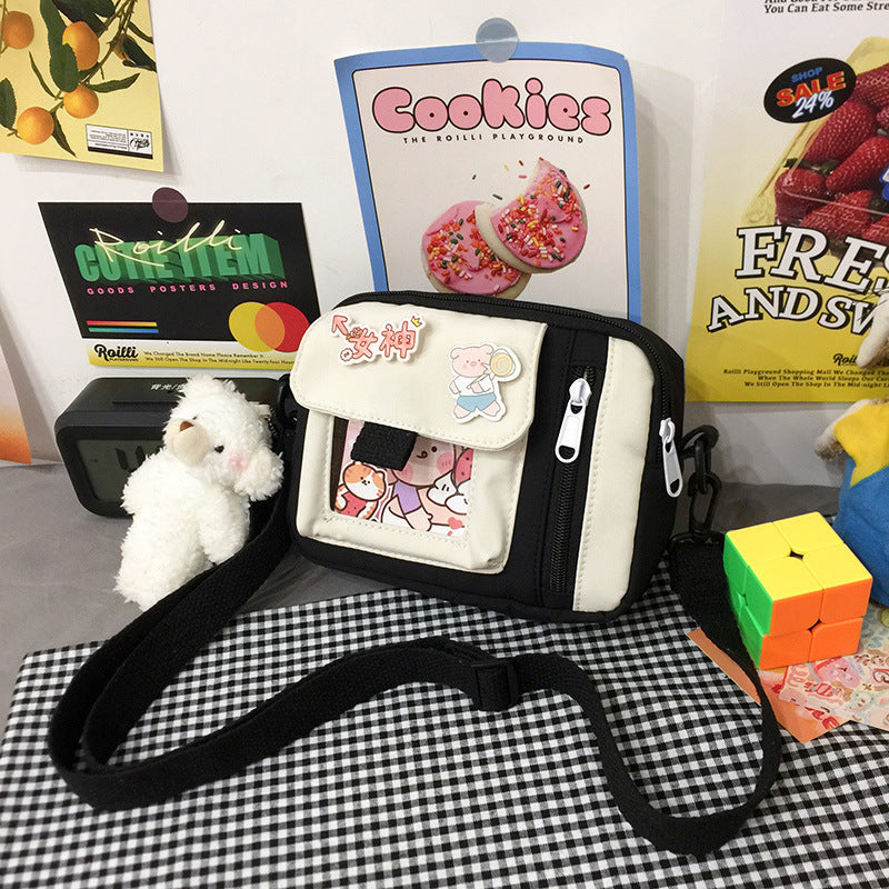 Canvas Female Korean Style Artistic Cute Women's Messenger Bag