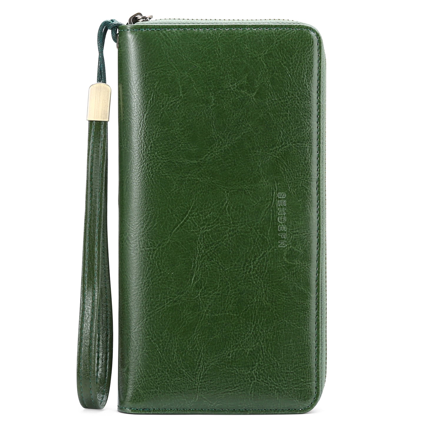 Women's Swiping Leather Large Capacity Long Top Layer Cowhide Ladies Wallets