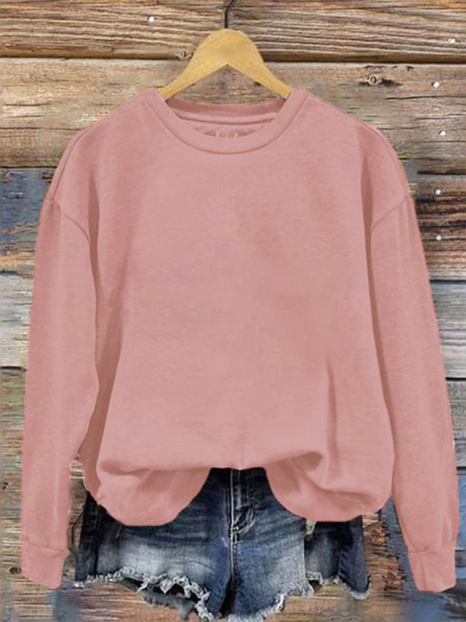 Round Neck One Piece Change Printing Sweaters