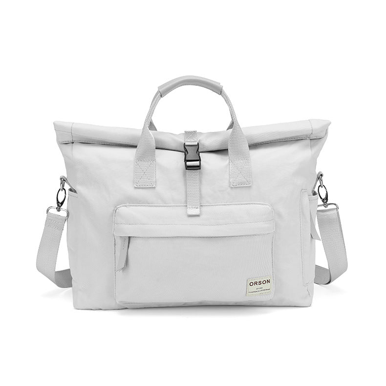 Shoulders One Hand Holding Creative Design Laptop Bags