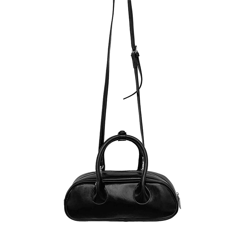 Women's Solid Color High-grade Niche Baguette Handbags