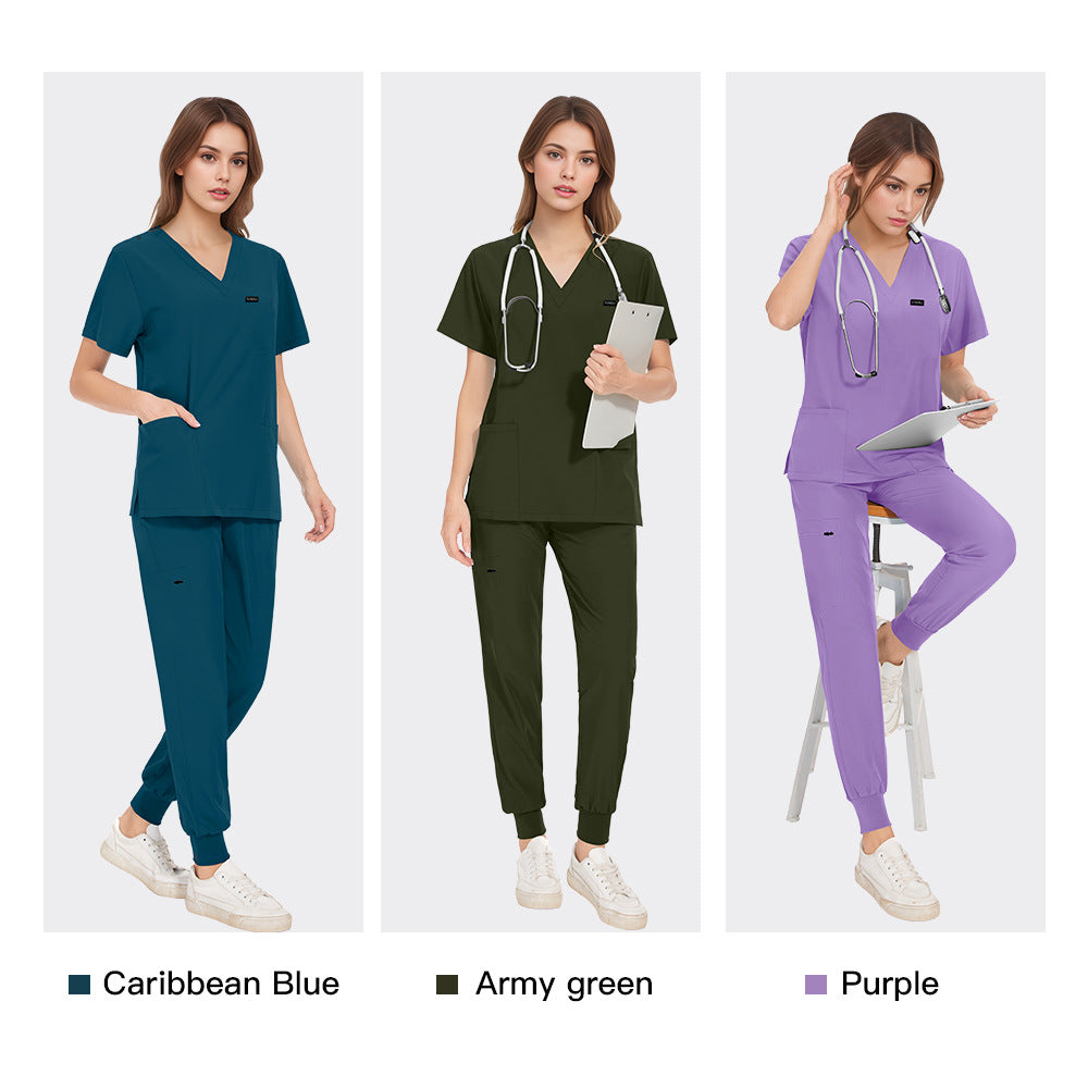 Women's & Men's & Hand Washing Beauty Salon Barber Shop Staff Operating Uniform