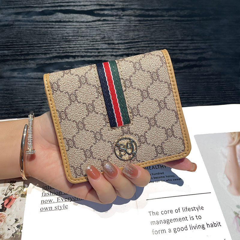 Women's Short Leather Lightweight Mini License Ladies Wallet