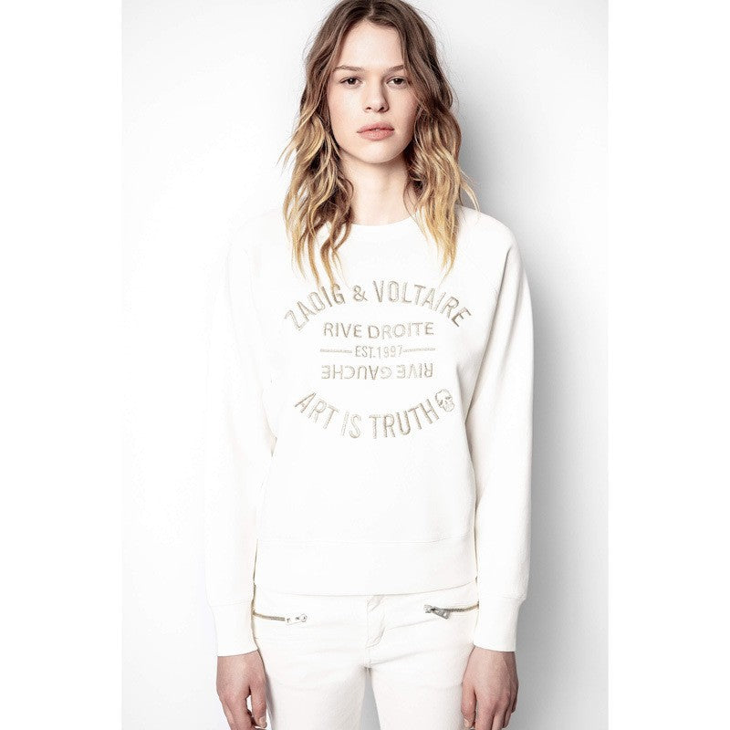 Women's Autumn French Minority Classic Letter Embroidery Sweaters