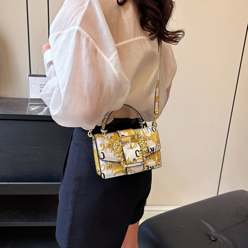 Women's Textured Minority Fashion Painted Print Portable Crossbody Bags