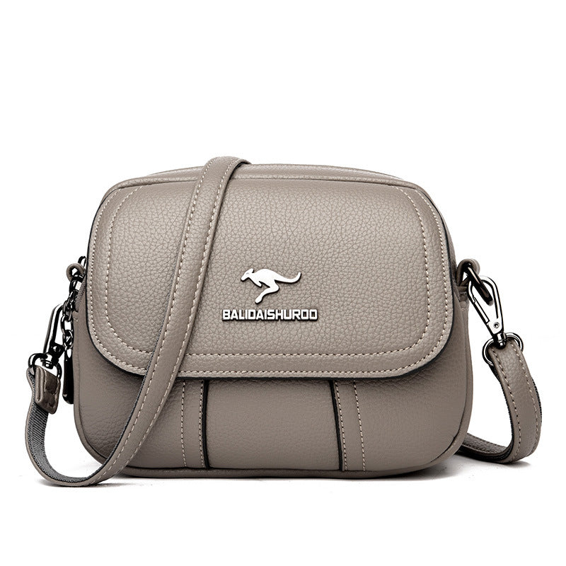 Women's Style Stitching Embroidery Thread Trendy Mother-in-law Shoulder Bags