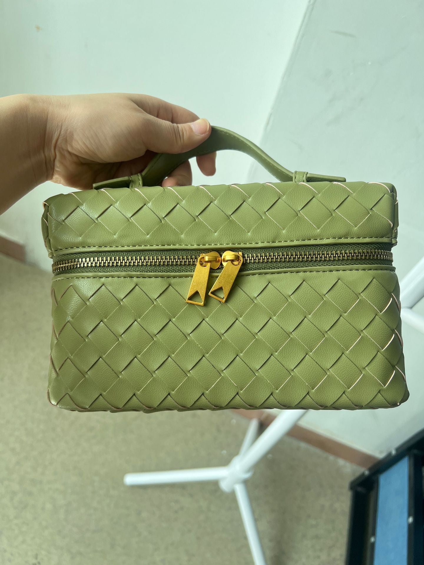 Women's Woven Lunch Box Versatile Handmade Small Square Bags