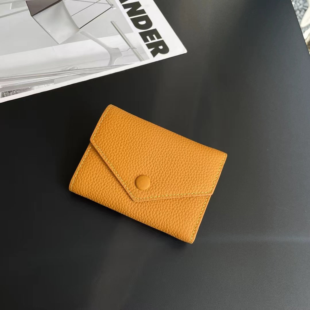 Women's Genuine Leather Short Cowhide Mini Cute Ladies Wallets