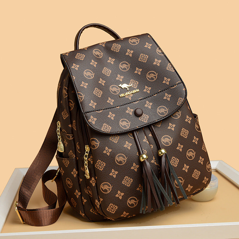 Women's Korean Style Trendy Leisure Commuter Large Backpacks