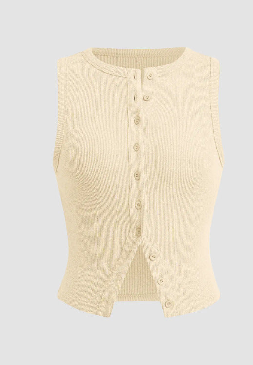 Women's Summer Slim Fit Sleeveless Waistcoat Vests