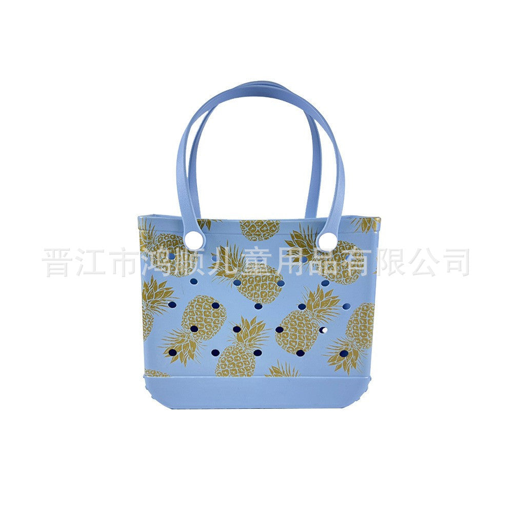 Beach Hole Swim Candy Color Shopping Basket Camping Large Capacity Handbags
