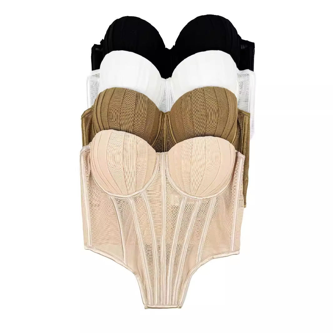 Design Fishbone Corset High-grade Outer Wear Tops