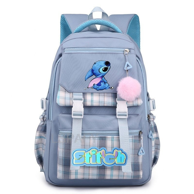 Children's Star Stitch Schoolgirl Young Cartoon Backpacks