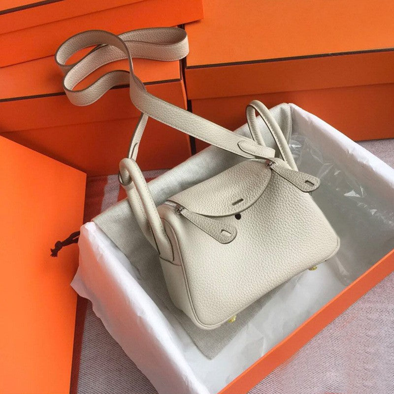 Women's Lindy Mini Doctor Cow Leather Portable Handbags