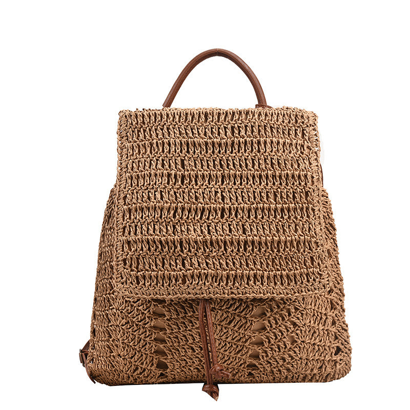 Women's Mori Style Single Straw Fashion Woven Bags