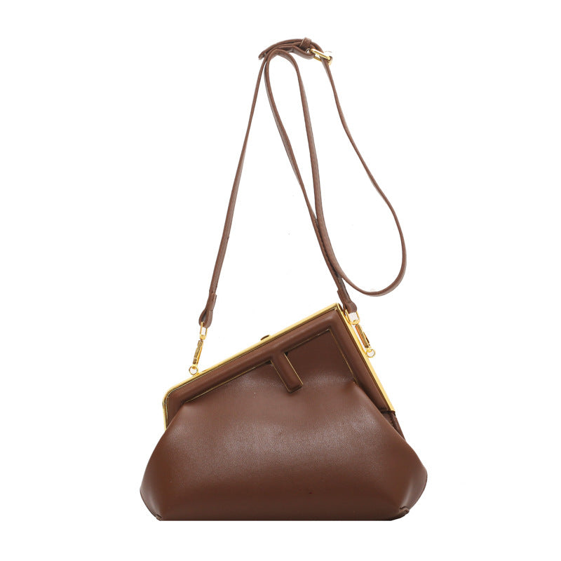 Women's Saddle Fashion Minority Design Advanced Texture Shoulder Bags