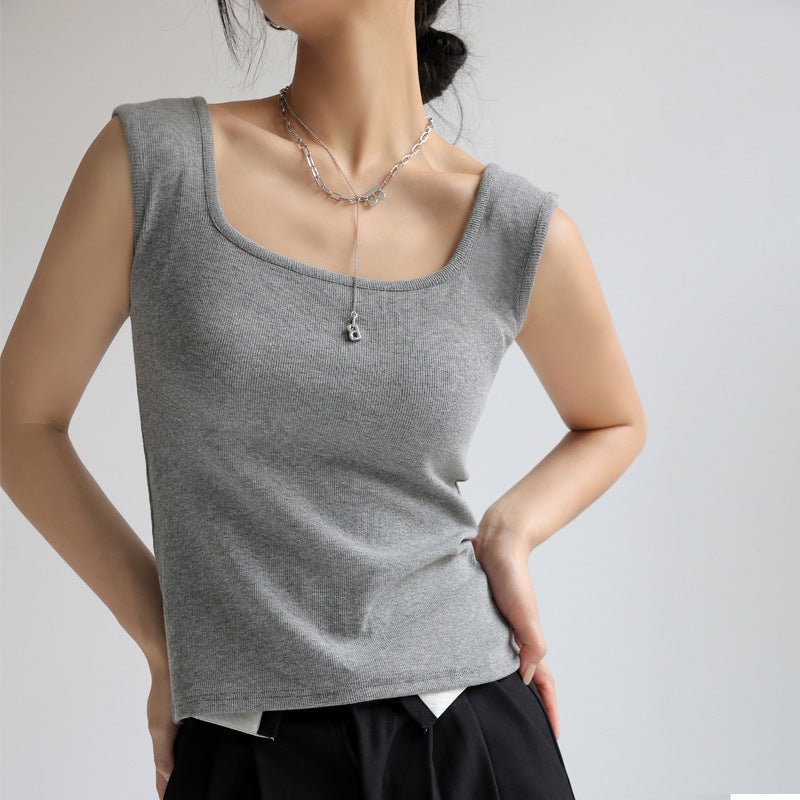 Women's Collar Sleeveless Waistcoat Autumn Summer Outer Tops