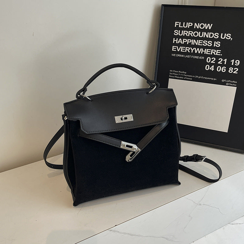 Women's Large Suede Kelly Fashion Underarm For Crossbody Bags