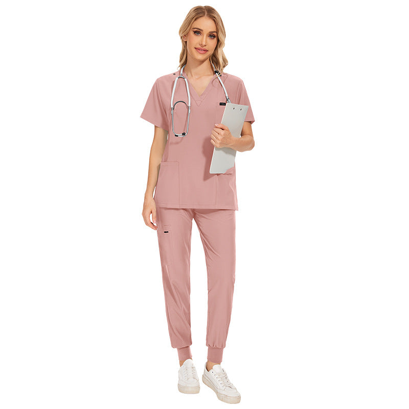 Color Fruit Green Short-sleeved Nurse Jogging Uniform