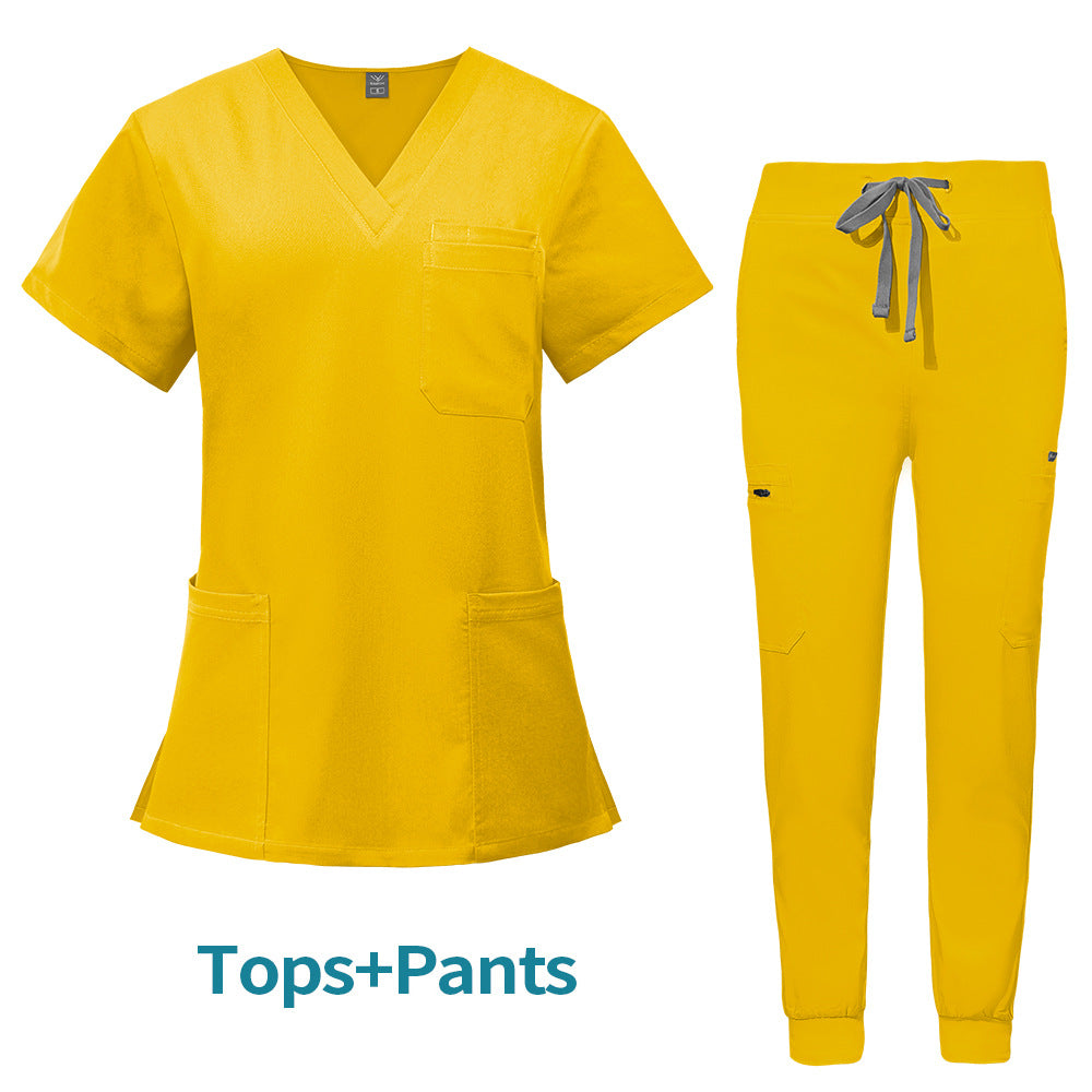 Multifunctional Pocket Surgical Gown Anesthesiologist Work Uniform