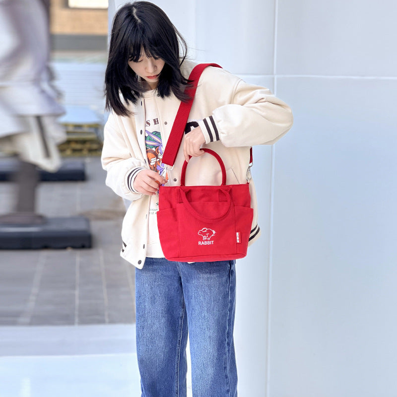 Women's Popular Early Spring Canvas Practical Tote Bags