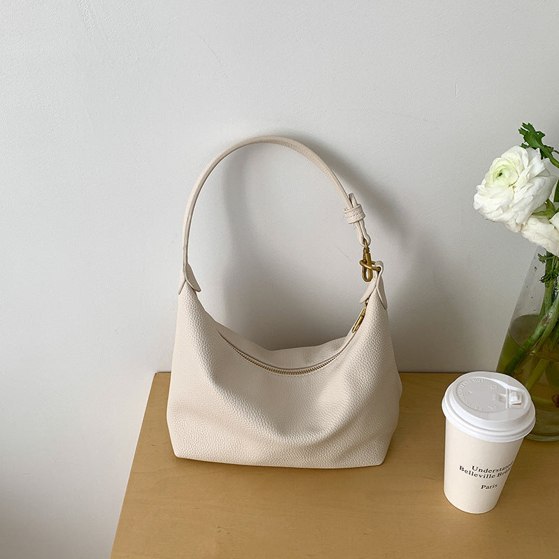 Women's Style Spring Soft Leather Simple Large Capacity Commuter Shoulder Bags