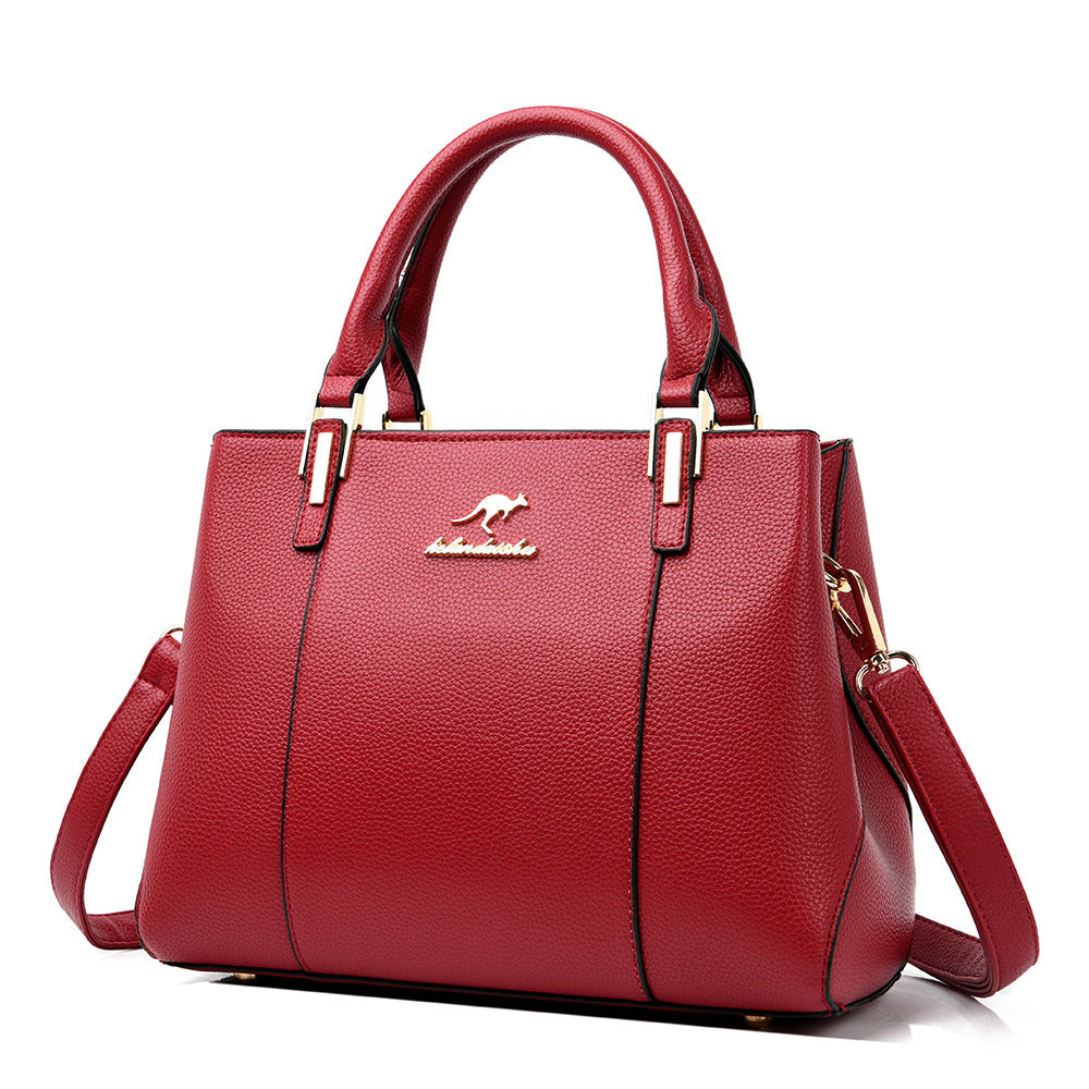 Women's Real Soft Leather Large Capacity Mom Bags
