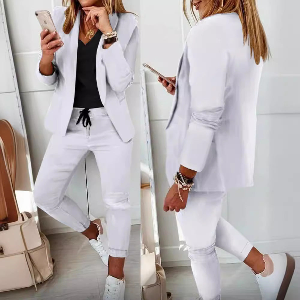 Women's Elegant Casual Fashion Set Small Suits