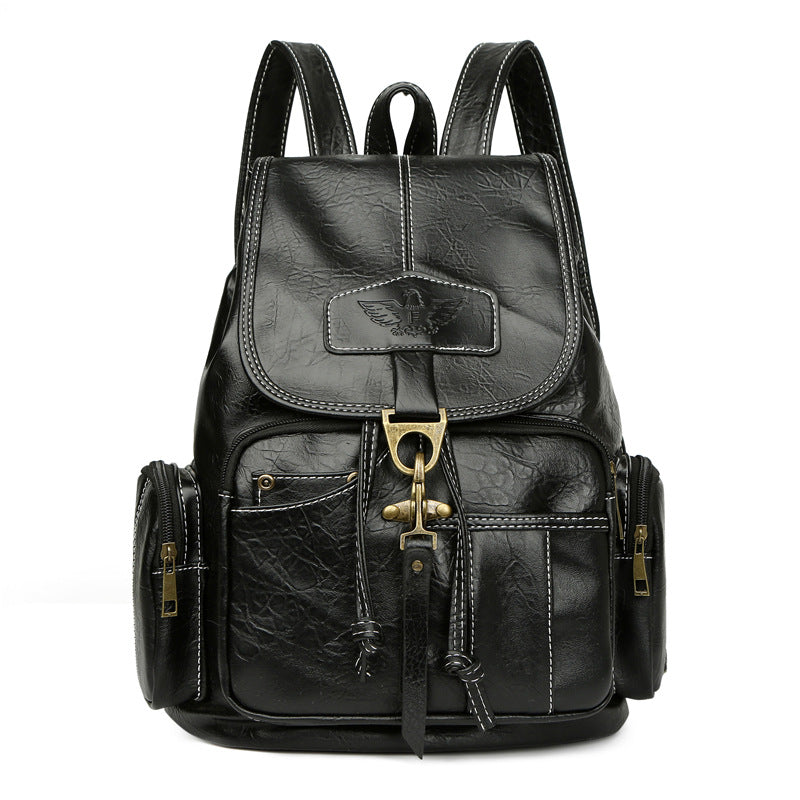 Women's Vintage Fashion Trendy Hook Large Capacity Backpacks