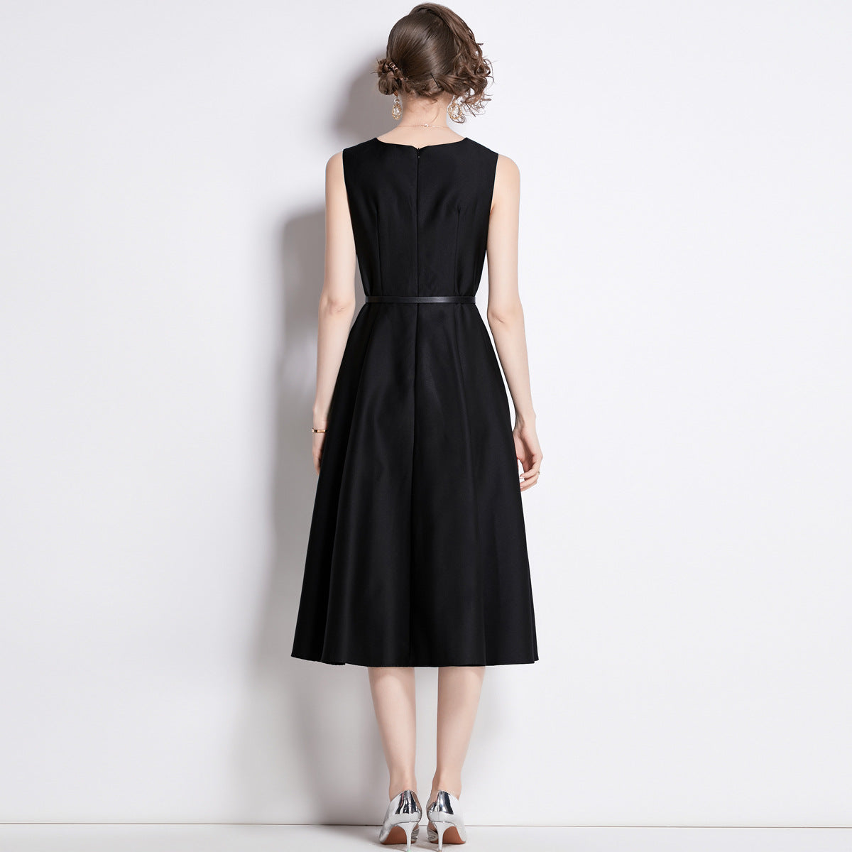 Summer French Style Temperament Lightly Mature Slimming Fashionable Long Dresses