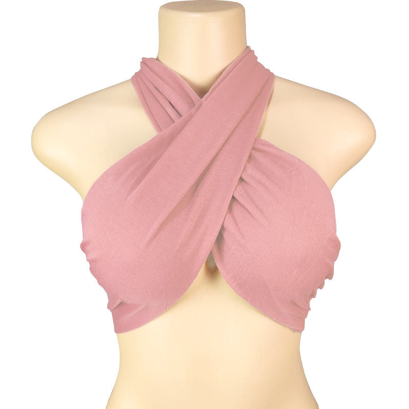 Women's Spring T-shirt Solid Color Sexy Variety Halter Tops