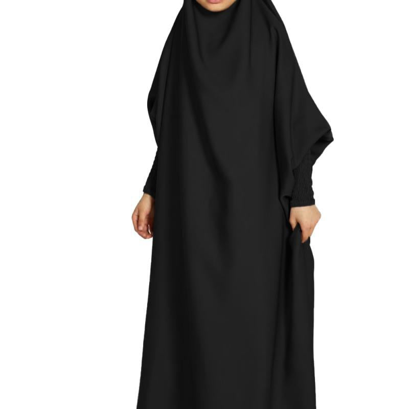 Children's Hooded Batwing Sleeve Dress Fashion Casual Clothing