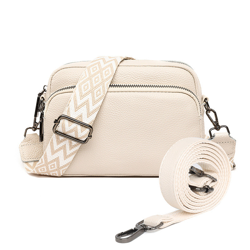 Women's Summer High-grade Niche Exquisite Western Style Contrast Color Leather Crossbody Bags