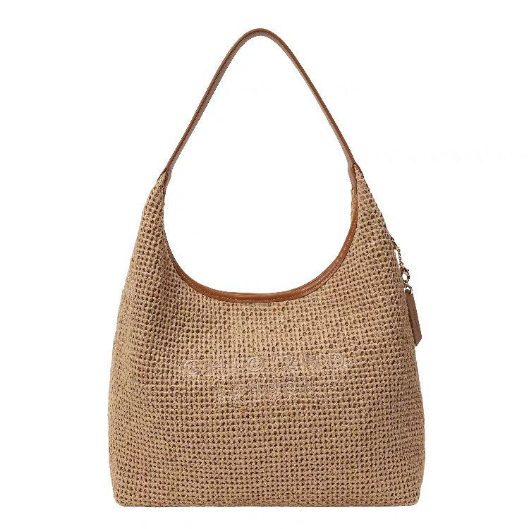 Women's South Wind Sunshine Summer Woven Underarm Shoulder Bags