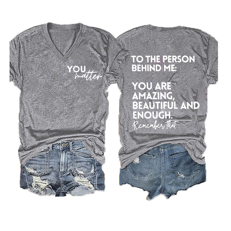 Women's Double-sided Digital Printing Series Short-sleeved Pullover Blouses