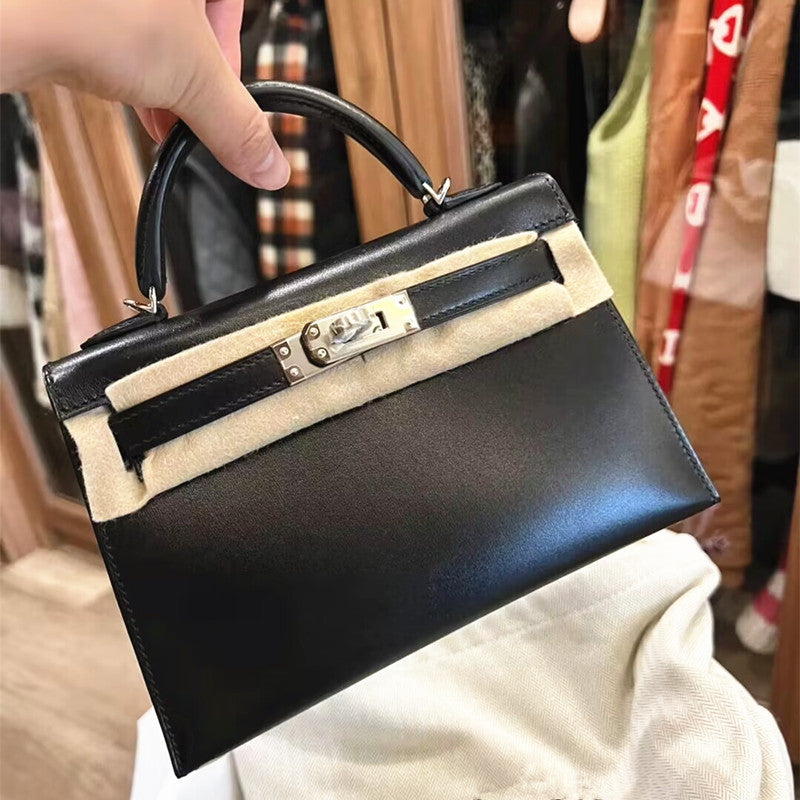 Women's Second Generation Kelly Sier Glossy Leather Shoulder Bags