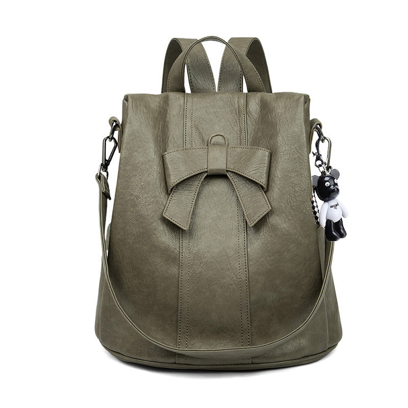 Women's Trendy Korean Fashion Multipurpose Cute Bow Backpacks